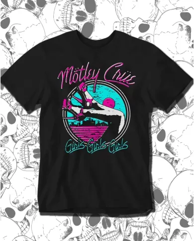 Camiseta Estampada Motley Crue Girls Girls Girls 🤟 Calidad Premium