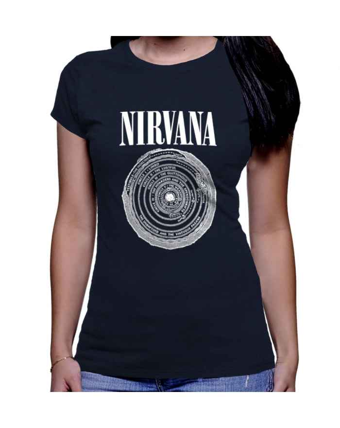 Camiseta Estampada Dama Nirvana Circle