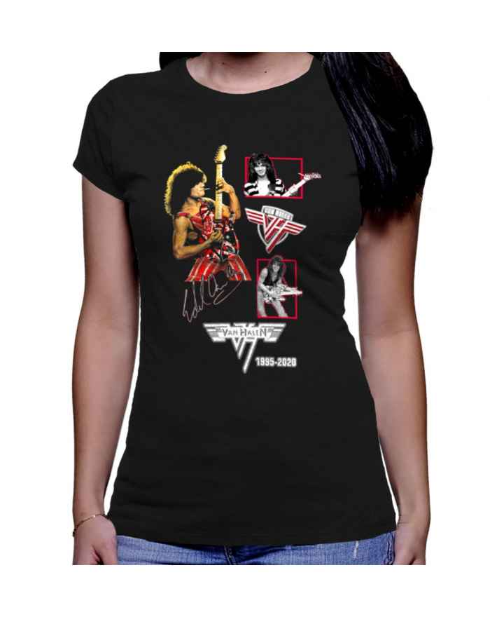 Camiseta Estampada Dama Eddie Van Halen 01