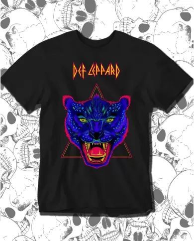 Camiseta Estampada Def Leppard Tribune Poster 🤟 Calidad Premium