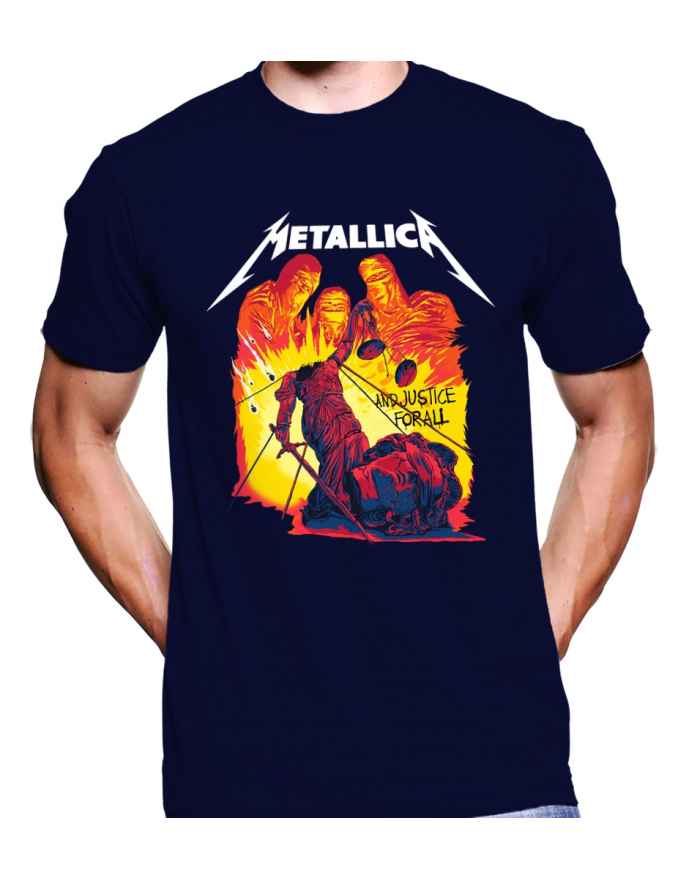 Camiseta Estampada Hombre Metallica And Justice For All 02