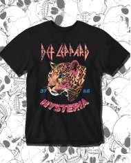 Camiseta Estampada Def Leppard Hysteria leopardo 🤟 Calidad Premium