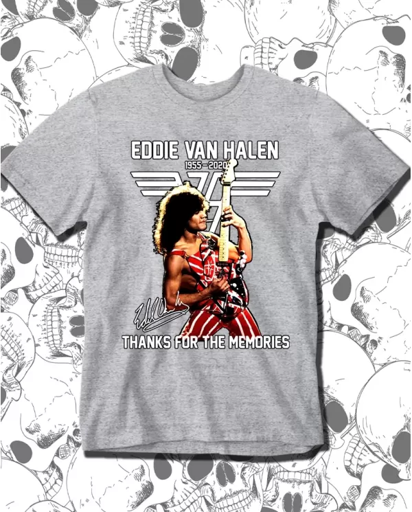 Camiseta Estampada Eddie Van Halen Thanks 🤟 Calidad Premium