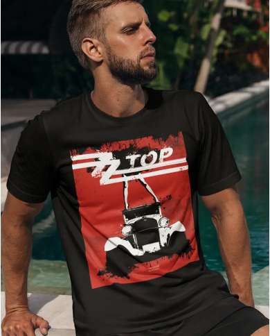 Camiseta Estampada ZZ Top Car 🤟 Calidad Premium