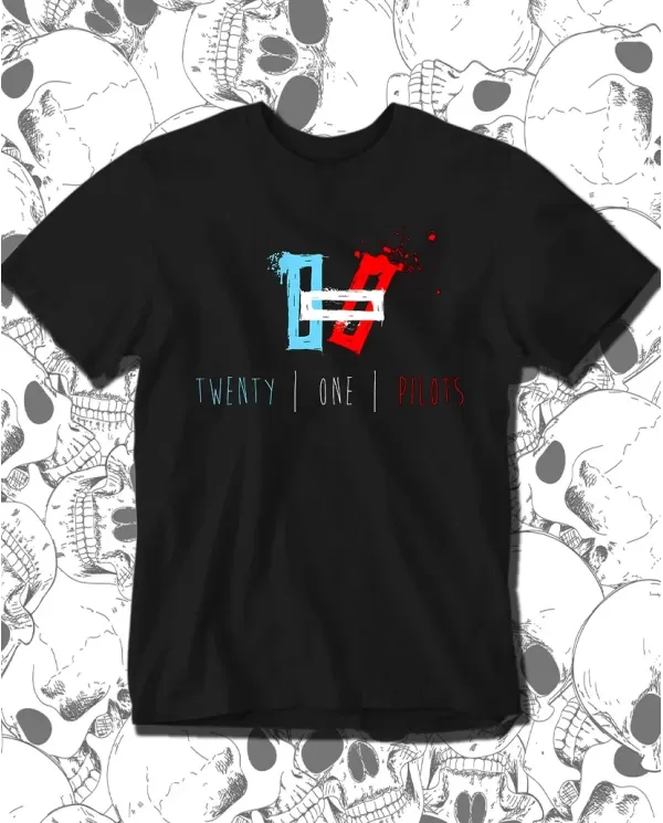 Camiseta Estampada Twenty One Pilots Logo 🤟 Calidad Premium