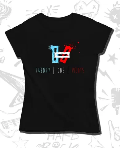 Camiseta Estampada Twenty One Pilots Logo 🤟 Calidad Premium