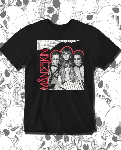 Camiseta Estampada Maneskin Band 🤟 Calidad Premium