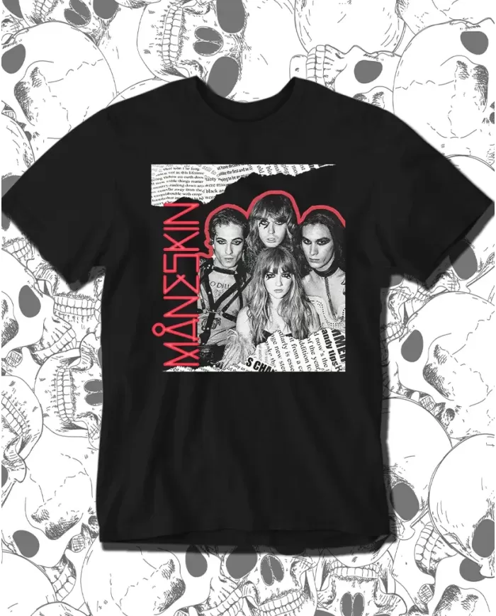 Camiseta Estampada Maneskin Band 🤟 Calidad Premium