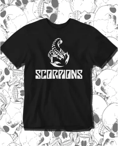 Camiseta Estampada Scorpions Solid 🤟 Calidad Premium