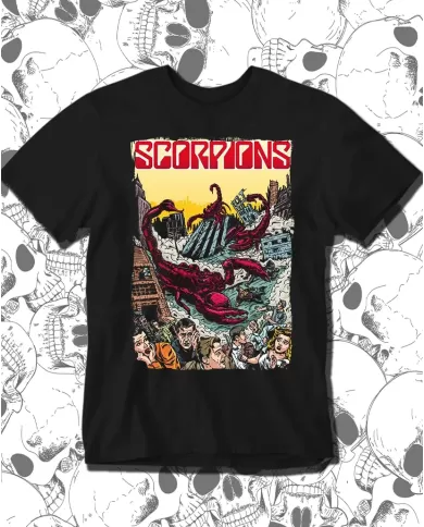 Camiseta Estampada Scorpions city 🤟 Calidad Premium