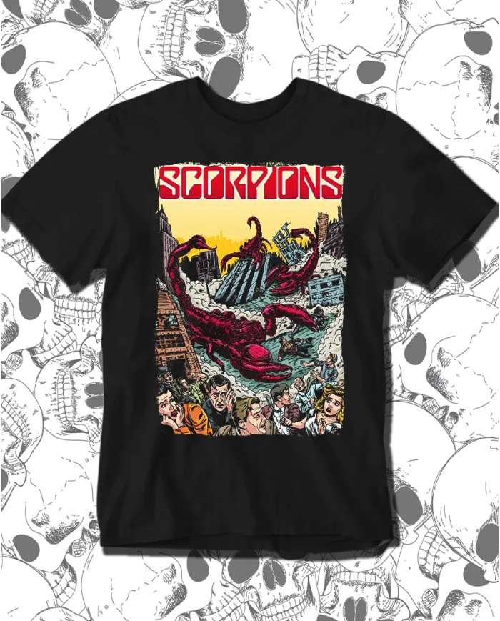 Camiseta Estampada Scorpions city 🤟 Calidad Premium