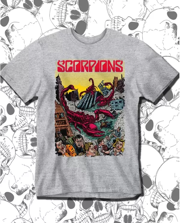 Camiseta Estampada Scorpions city 🤟 Calidad Premium