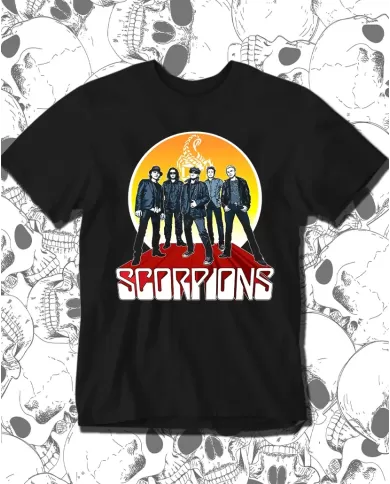 Camiseta Estampada Scorpions Band 🤟 Calidad Premium