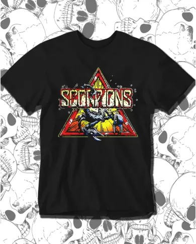 Camiseta Estampada Scorpions logo 🤟 Calidad Premium