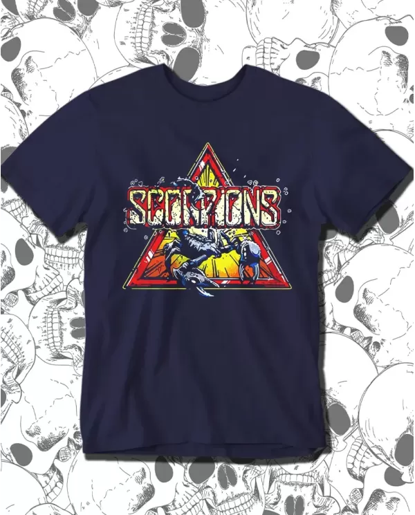 Camiseta Estampada Scorpions logo 🤟 Calidad Premium