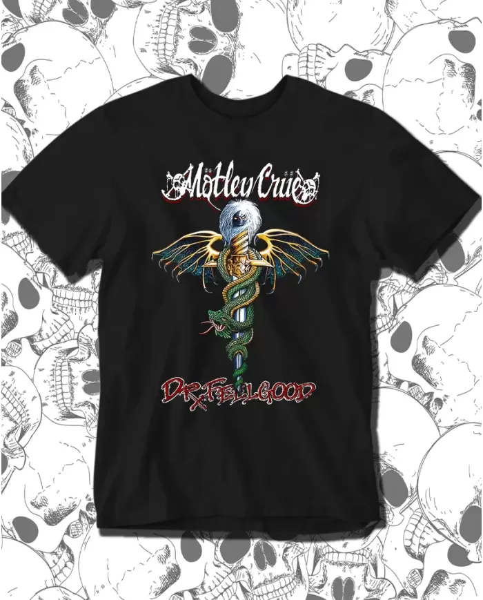 Camiseta Estampada Motley Crue Dr Feel Good 🤟 Calidad Premium