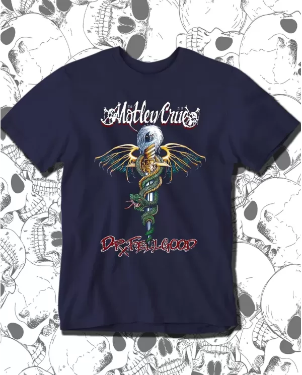 Camiseta Estampada Motley Crue Dr Feel Good 🤟 Calidad Premium