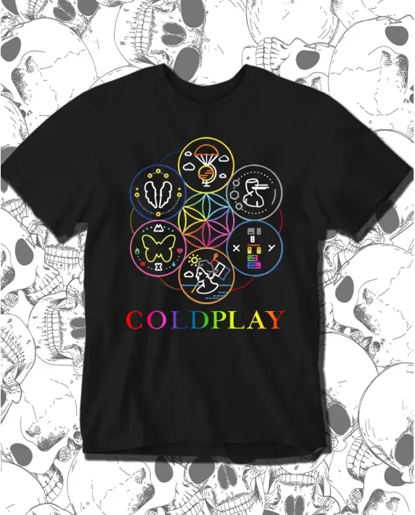 Camiseta Estampada Coldplay Timeline 🤟 Calidad Premium