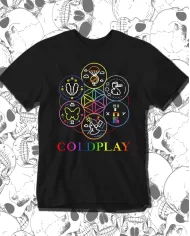 Camiseta Estampada Coldplay Timeline 🤟 Calidad Premium