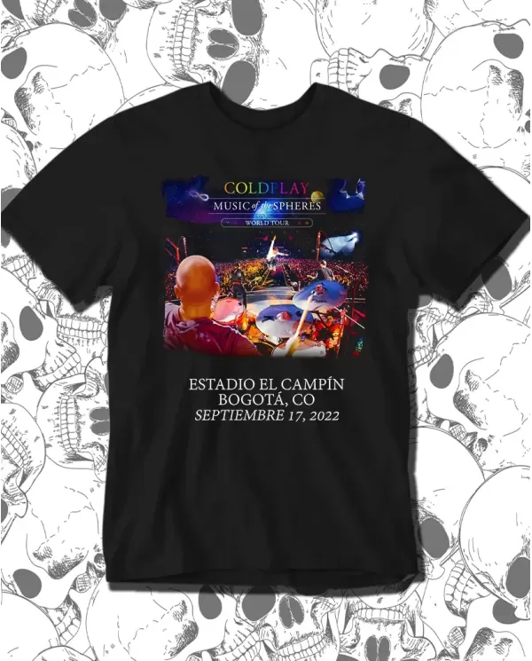 Camiseta Estampada Coldplay Concierto 🤟 Calidad Premium