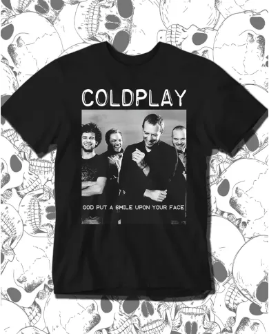 Camiseta Estampada Coldplay Smile 🤟 Calidad Premium
