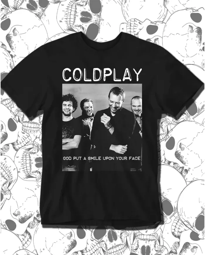 Camiseta Estampada Coldplay Smile 🤟 Calidad Premium