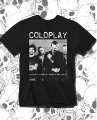 Camiseta Estampada Coldplay Smile 🤟 Calidad Premium