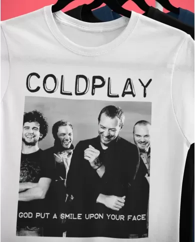 Camiseta Estampada Coldplay Smile 🤟 Calidad Premium
