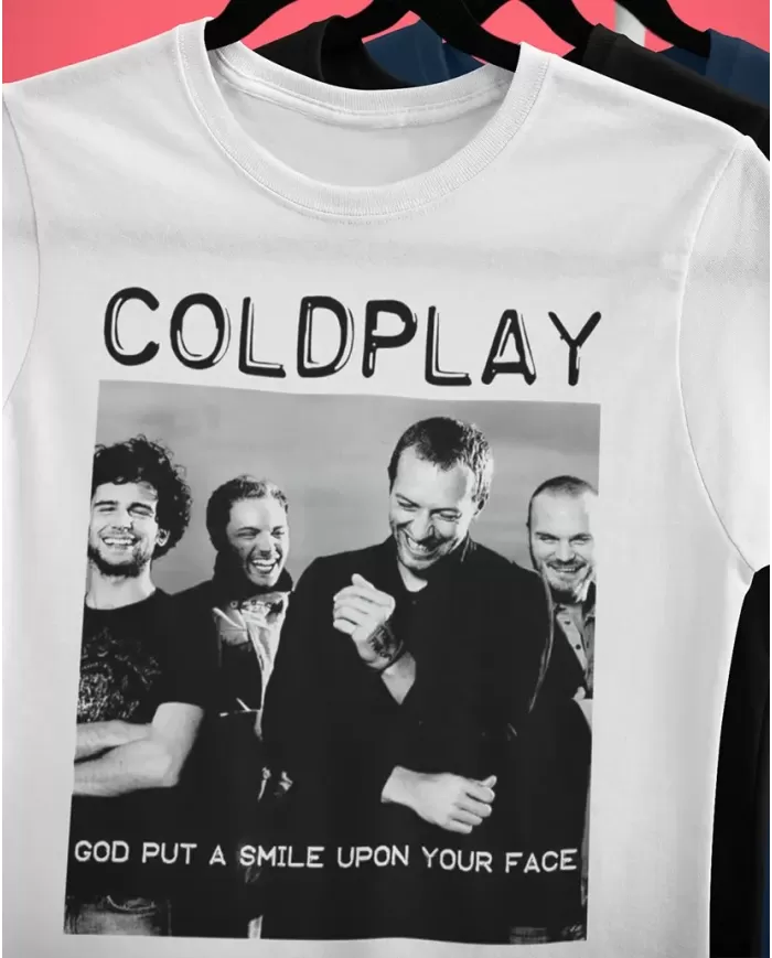 Camiseta Estampada Coldplay Smile 🤟 Calidad Premium