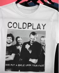 Camiseta Estampada Coldplay Smile 🤟 Calidad Premium
