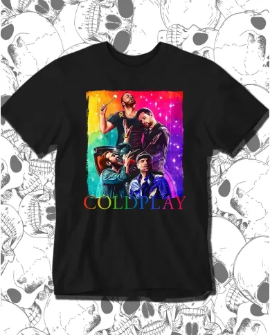 Camiseta Estampada Coldplay Color 🤟 Calidad Premium
