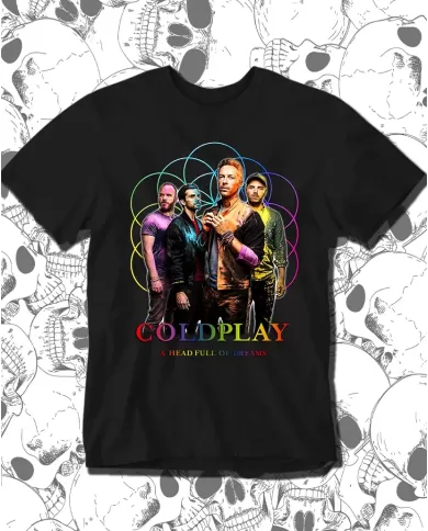 Camiseta Estampada Coldplay A head Full Of Dreams 02 🤟 Calidad Premium