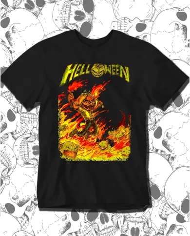 Camiseta Estampada Helloween Fire 🤟 Calidad Premium
