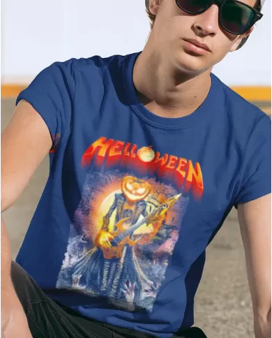 Camiseta Estampada Helloween Guitar 🤟 Calidad Premium