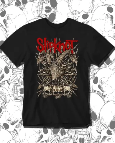 Camiseta Estampada Slipknot Skull 🤟 Calidad Premium