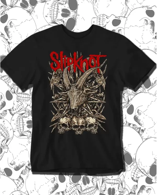 Camiseta Estampada Slipknot Skull 🤟 Calidad Premium