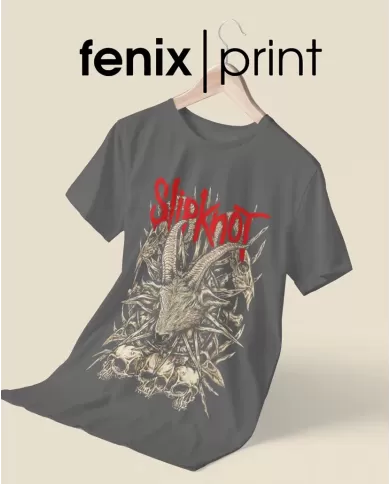 Camiseta Estampada Slipknot Skull 🤟 Calidad Premium