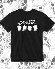 Gorillaz Black and White