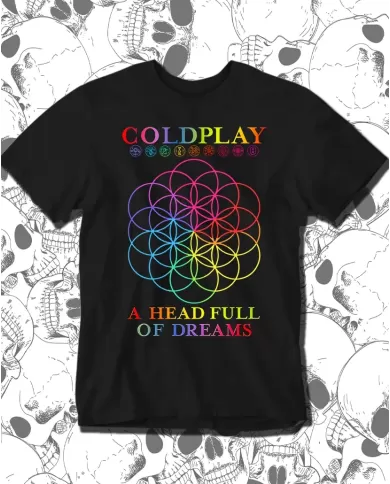 Camiseta Estampada Coldplay A head Full Of Dreams 🤟 Calidad Premium