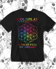Camiseta Estampada Coldplay A head Full Of Dreams 🤟 Calidad Premium