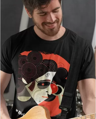 Camiseta Estampada Andres Calamaro Elvis 🤟 Calidad Premium