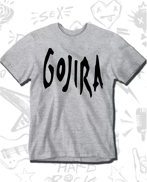 Camiseta Estampada Gojira Logo 🤟 Calidad Premium