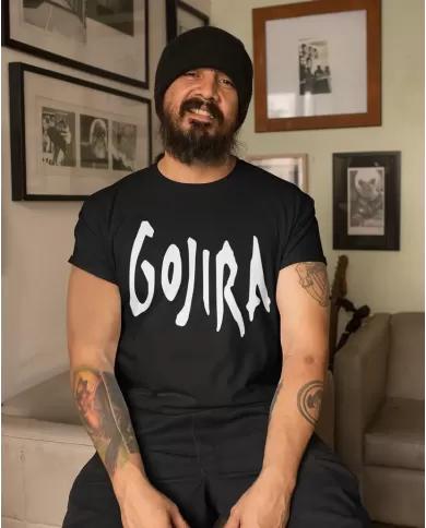 Camiseta Estampada Gojira Logo 🤟 Calidad Premium