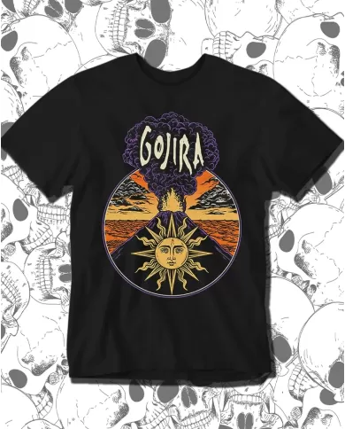Camiseta Estampada Gojira Magma 02 🤟 Calidad Premium