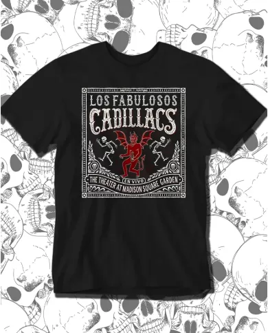 Camiseta Estampada Los Fabulosos Cadillacs Poster 🤟 Calidad Premium