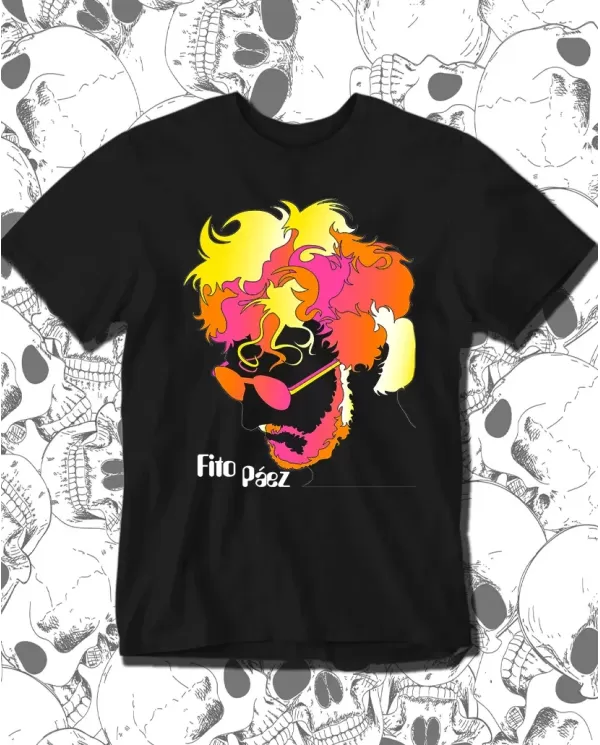 Camiseta Estampada Fito Paez Color 🤟 Calidad Premium