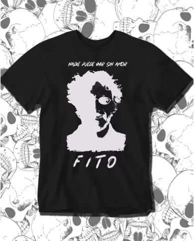 Camiseta Estampada Fito Paez Nadie Puede Vivir Sin Amor 🤟 Calidad Premium
