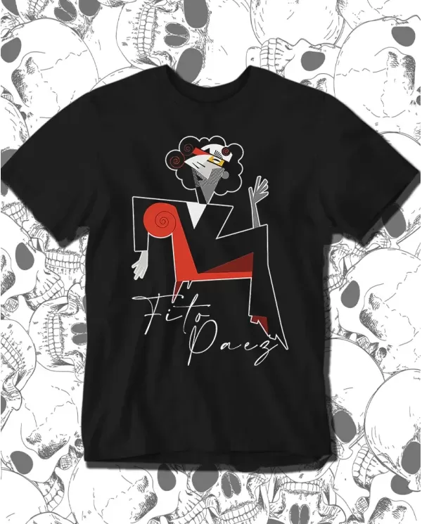 Camiseta Estampada Fito Paez Forma 🤟 Calidad Premium