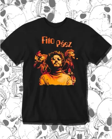 Camiseta Estampada Fito Paez Red 🤟 Calidad Premium