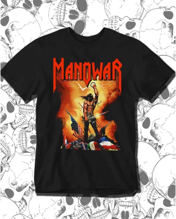 Camiseta Estampada Manowar Kings Of Metal 🤟 Calidad Premium